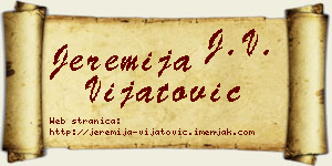 Jeremija Vijatović vizit kartica